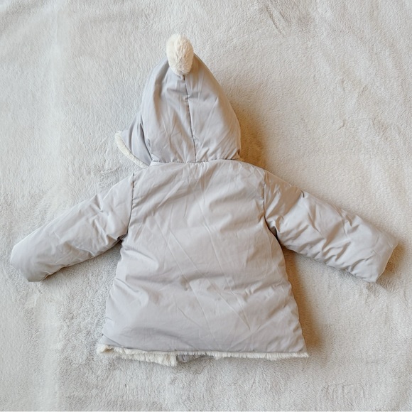 Zara Baby Girl Faux Fur Lined Puffer Jacket - Picture 2 of 7